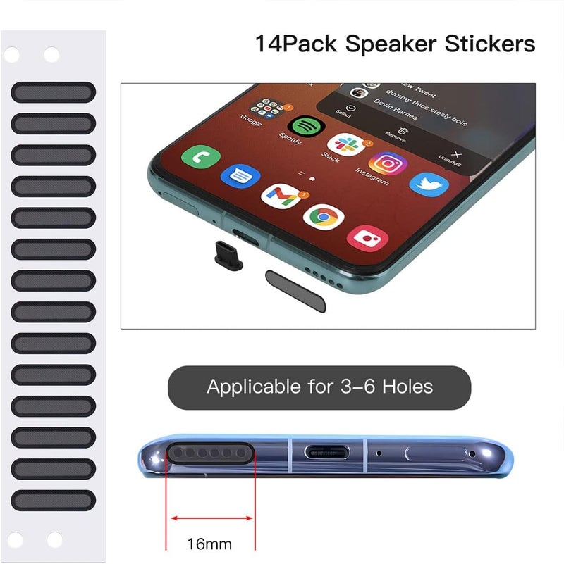 imComor 5PACK USB C Dust Plug Type C Port Cover for iPhone 17/16/15 Pro Max Plus Speaker Mesh Cover Protector for iPhone 16/15, Samsung Galaxy S25 S24 S23 S22 S21, MacBook, USB C Port Dustproof Adhesive Cover - Image 4